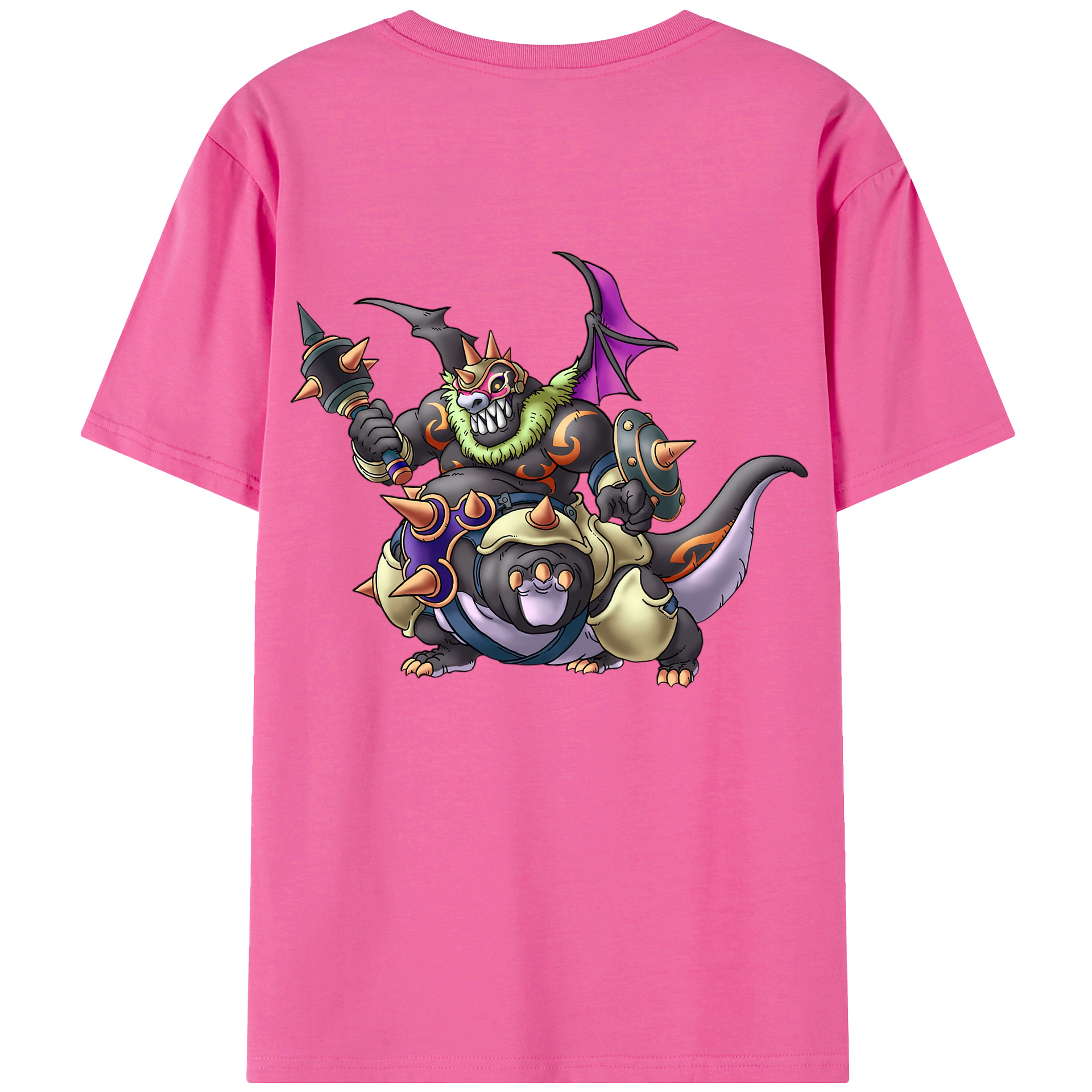 （画像用） ドラゴンクエスト Doragon Kuesuto Dragon Quest レディース半袖Tシャツ(バックプリント)